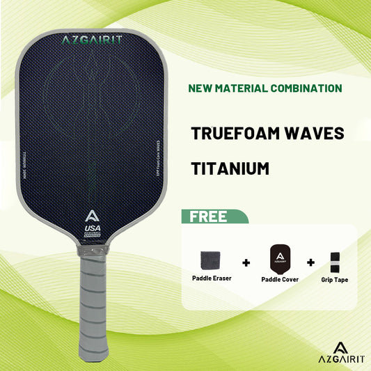 Azgairit Reaver Pickleball Paddle TrueFoam Waves Core | Titanium Reinforced | T700 Carbon Fiber