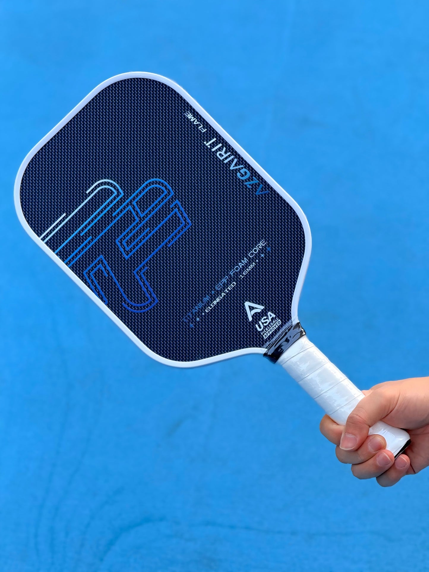 Azgairit Flame Pickleball Paddle All Foam Floating- pivoting Core | Titanium Reinforced +T700 Carbon Fiber