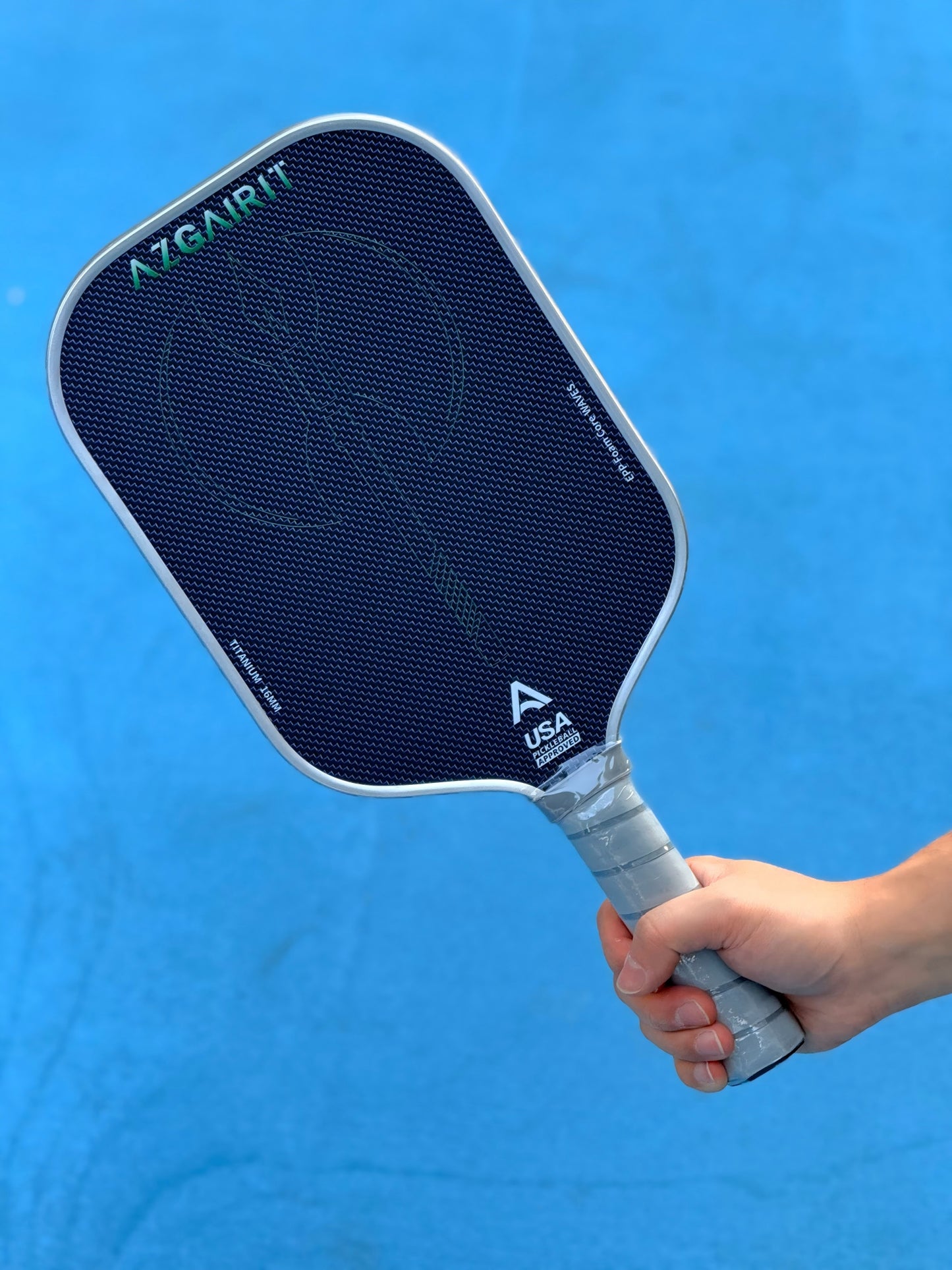 Azgairit Reaver Pickleball Paddle TrueFoam Waves Core | Titanium Reinforced | T700 Carbon Fiber