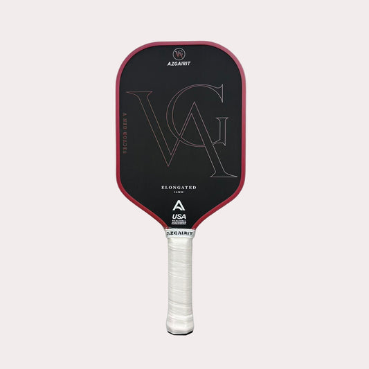 Azgairit Vector Elongated Pickleball Paddle 5th Gen Honeycomb Core Grit Spin Surface Kinetic Frame Carbon Fiber Power & Control Paddle